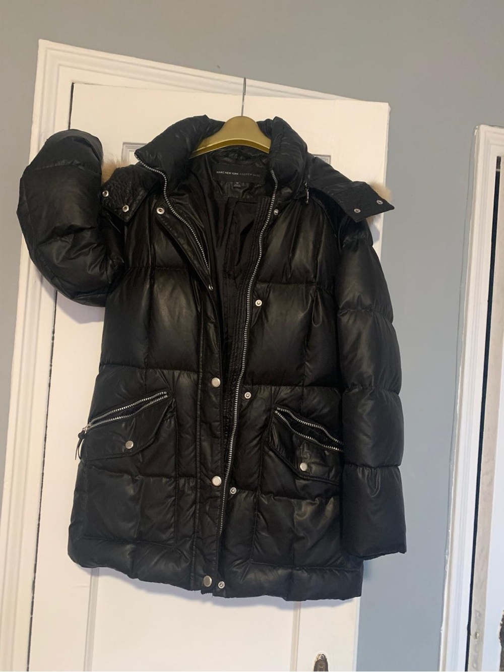 Women's Black Quilted Puffer Jacket - Insulated Winter Coat
